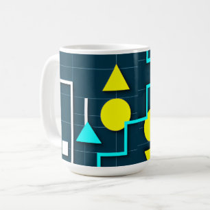 Abstract Geometric Shapes Art Coffee Mug