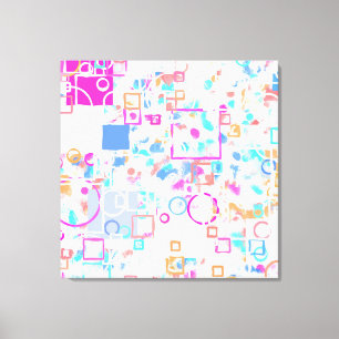 Abstract Geometric Shapes Canvas Print