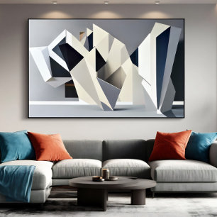 Abstract Geometric Shapes Canvas Print