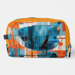 Abstract geometric shapes composition dopp kit