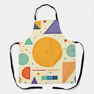 Abstract Geometric Shapes Design Apron