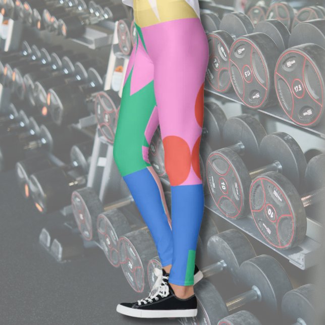 Abstract Geometric Shapes Leggings (Creator Uploaded)