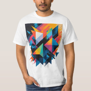 Abstract Geometric Shapes – Modern Forms with Grad T-Shirt
