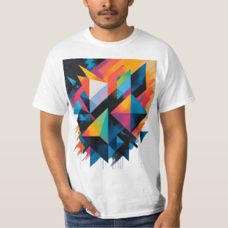 Abstract Geometric Shapes – Modern Forms with Grad T-Shirt
