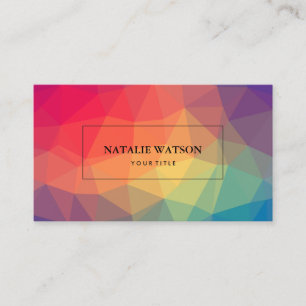 Abstract Geometric Shapes Modern Minimalist 2 Business Card