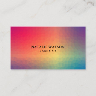 Abstract Geometric Shapes Modern Minimalist 3b Business Card