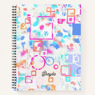 Abstract Geometric Shapes Notebook