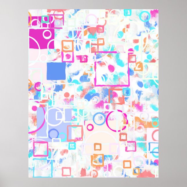Abstract Geometric Shapes Poster (Front)
