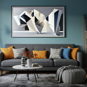Abstract Geometric Shapes Poster