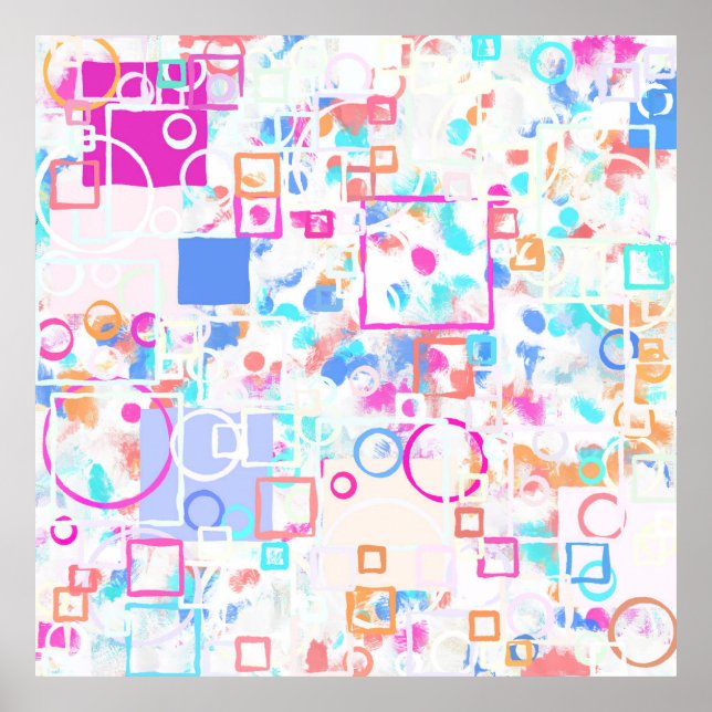 Abstract Geometric Shapes Poster (Front)