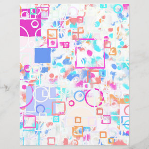 Abstract Geometric Shapes Scrapbook Paper