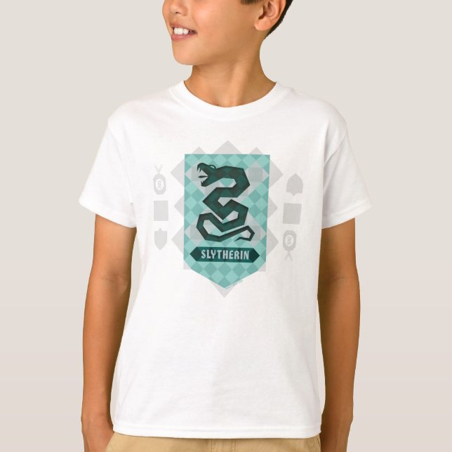 Abstract Geometric SLYTHERIN™ Crest T-Shirt (Front)