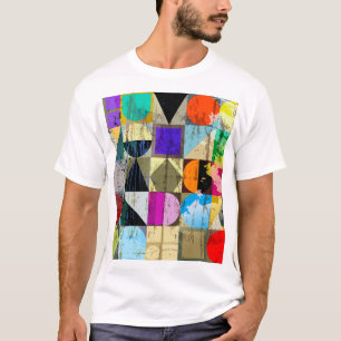 Abstract Geometric: Strokes and Splashes T-Shirt