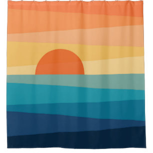 Abstract geometric sunrise