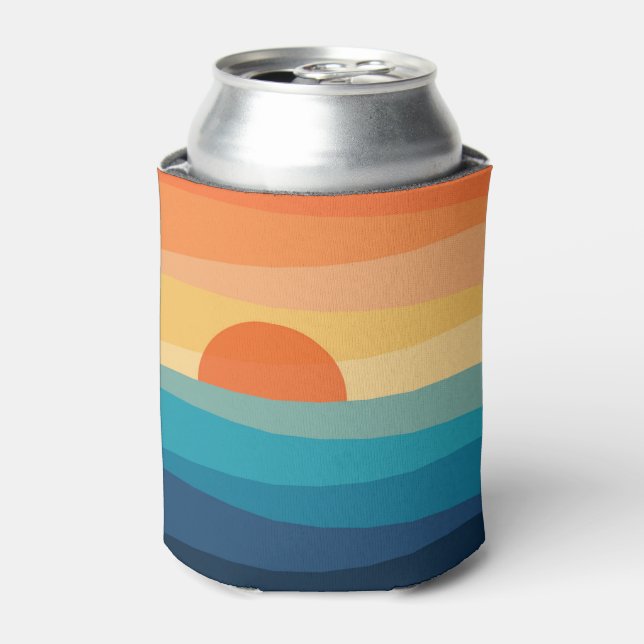 Abstract geometric sunrise can cooler (Can Front)
