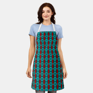 Abstract geometric texture apron