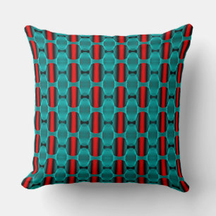 Abstract geometric texture throw pillow