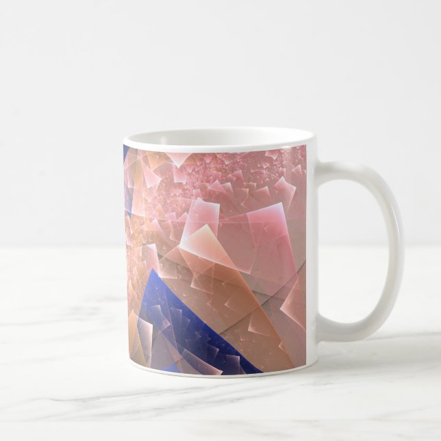 Abstract geometric textured decoration coffee mug (Right)