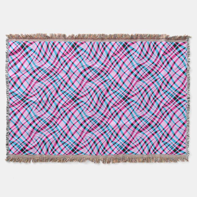 Abstract, geometric throw blanket (Front)