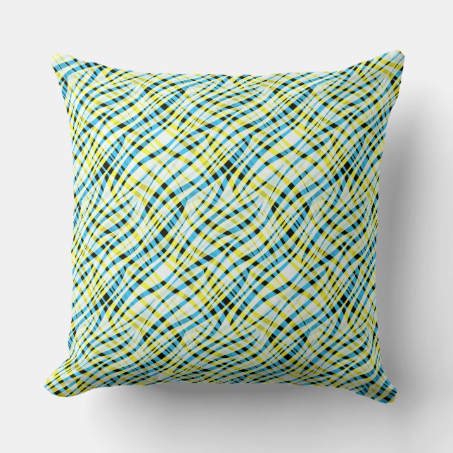 Abstract, geometric throw pillow (Front)
