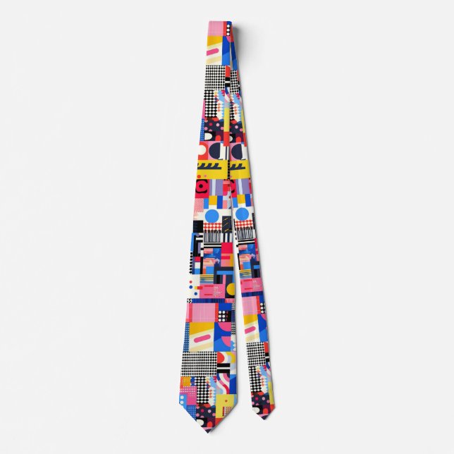 Abstract Geometric  Tie (Front)