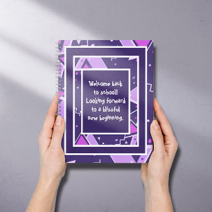 Abstract Geometric Triangle Notebook