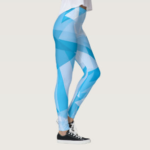 Abstract Geometric Triangle Pattern Leggings