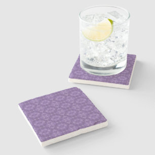 Abstract Geometric Triangle Pattern Stone Coaster