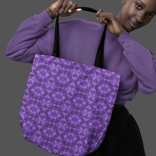 Abstract Geometric Triangle Pattern Tote Bag (Creator Uploaded)