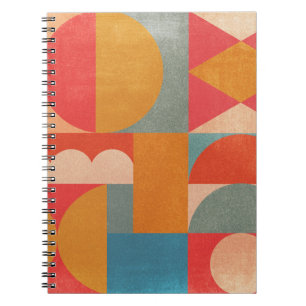 Abstract Geometric: Vintage Paper Texture Notebook