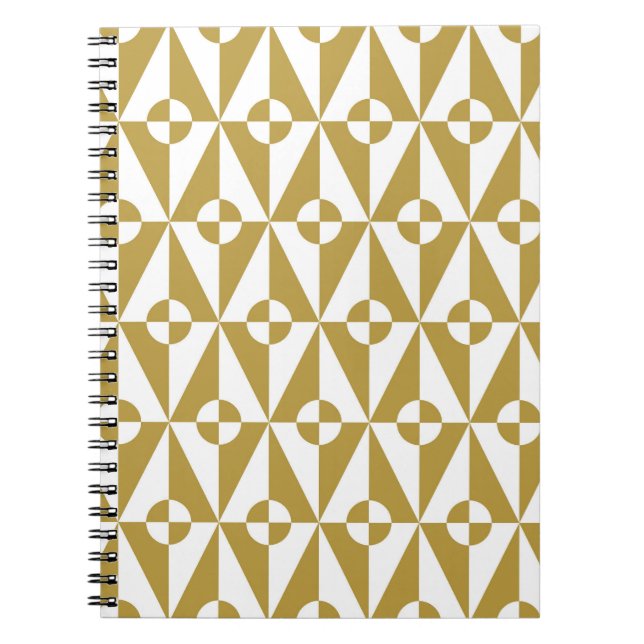 Abstract Geometric: Vintage Seamless Pattern Notebook (Front)