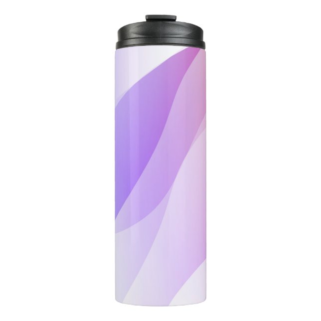 Abstract Geometric Wave Shape with Gradient Soft C Thermal Tumbler (Front)