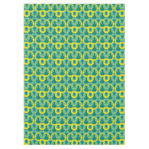 Abstract geometric yellow green pattern