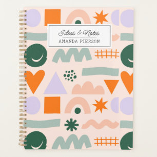 Abstract Geometrical Colourful Customized Planner