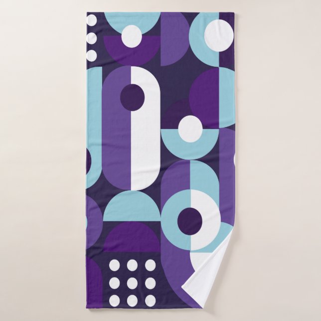 Abstract geometrical formsabstract,art,artwork,bac bath towel (Bath Towel)
