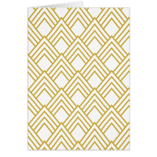 Abstract geometrical, white and gold