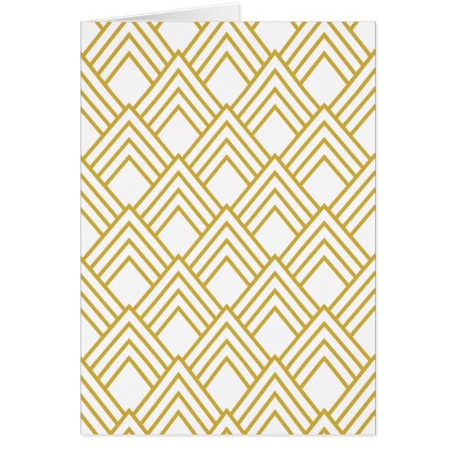 Abstract geometrical, white and gold (Front)