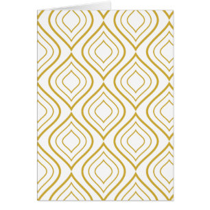 Abstract geometrical, white and gold