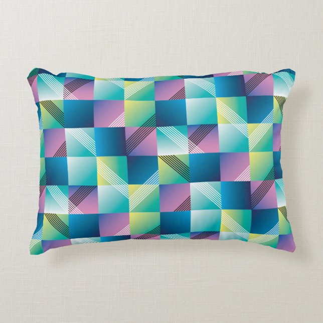 Abstract geometry seamless pattern accent pillow (Front)