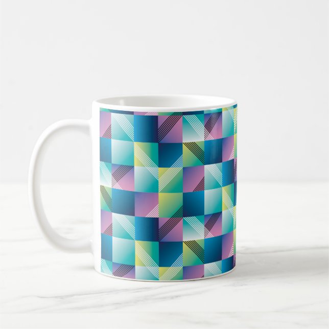 Abstract geometry seamless pattern coffee mug (Left)