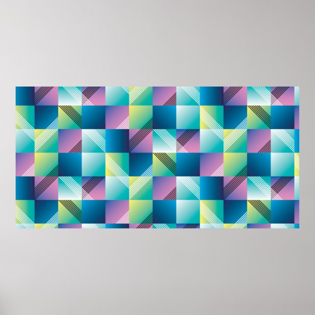 Abstract geometry seamless pattern poster (Front)