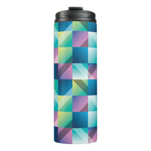 Abstract geometry seamless pattern thermal tumbler