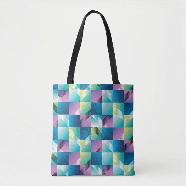 Abstract geometry seamless pattern tote bag (Front)