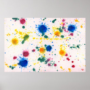 Abstract - Gesso & Food colour - My new carpet Poster