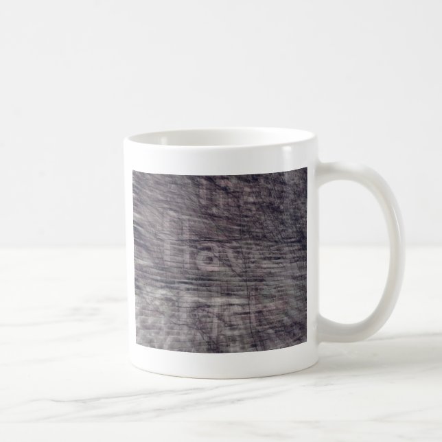 Abstract Ghost Sign on Brick Building Coffee Mug (Right)