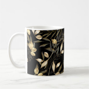 Abstract ginkgo leaves. Luxury glitter ginkgo on r Coffee Mug