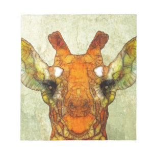 abstract giraffe notepad