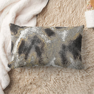 ABSTRACT GIRAFFE PATTERN LUMBAR PILLOW