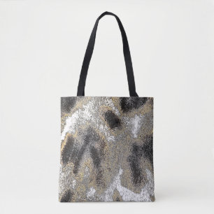 ABSTRACT GIRAFFE SKIN TOTE BAG