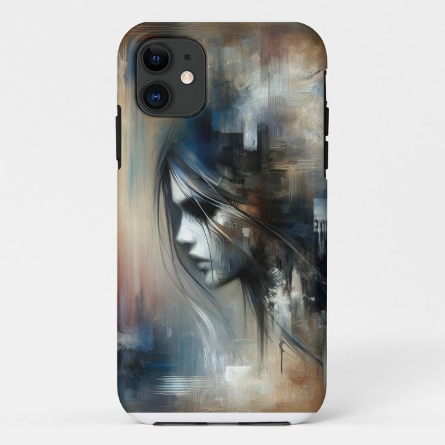Abstract Girl Painting Case-Mate iPhone Case (Back)